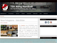 Tablet Screenshot of handball-alling.de